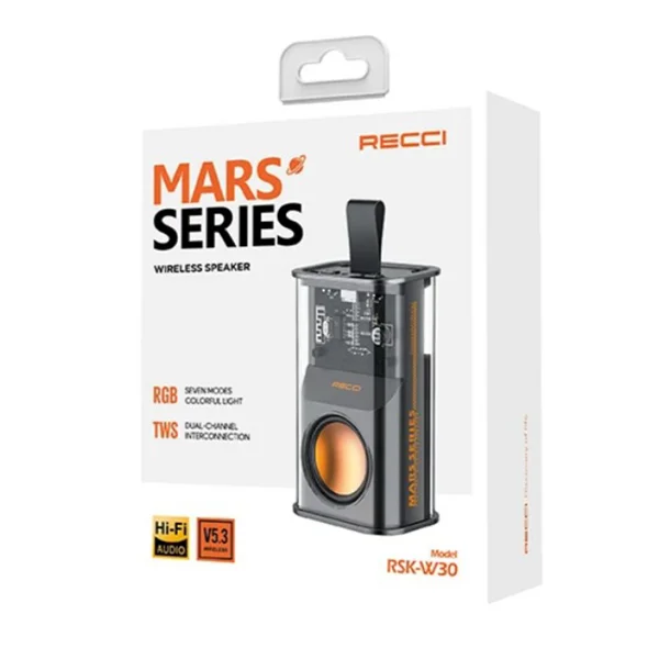 Recci RSK-W30 Mars Seri Kablosuz Hoparlör - Speaker (Turuncu) NT-103822 - 4