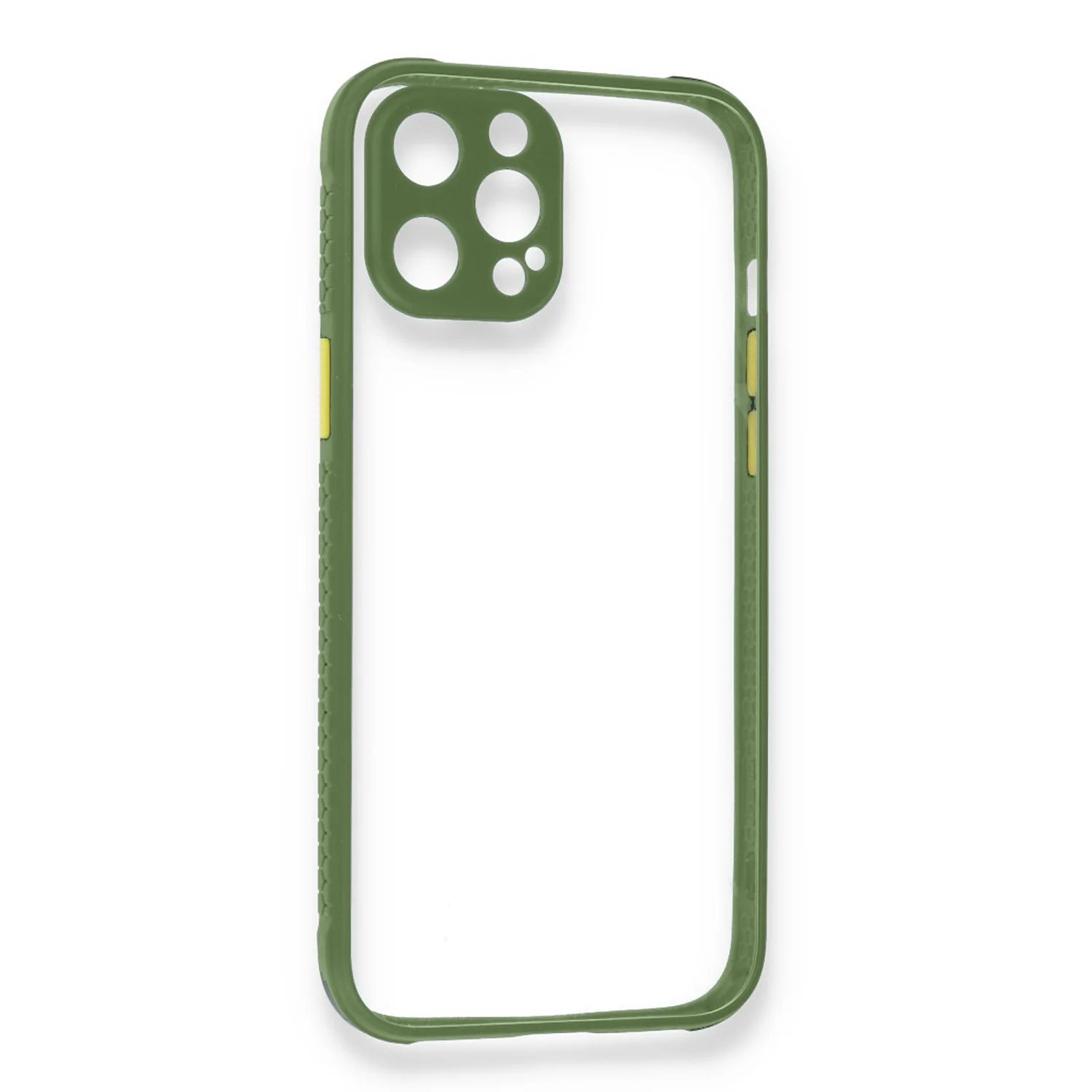 Nettech Apple iPhone 12 Pro Uyumlu Kamera Lens Korumalı Arka Koruma Kılıf (Yeşil) NT-85290