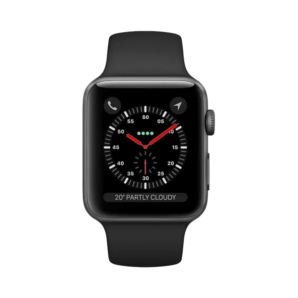 Apple Watch Series 3 - Alüminyum - 42mm - Cellular - Gece yarısı