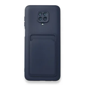 Nettech Xiaomi Redmi Note 9 Pro Uyumlu Kartlık Nano Arka Koruma Kılıf (Lacivert) NT-89984