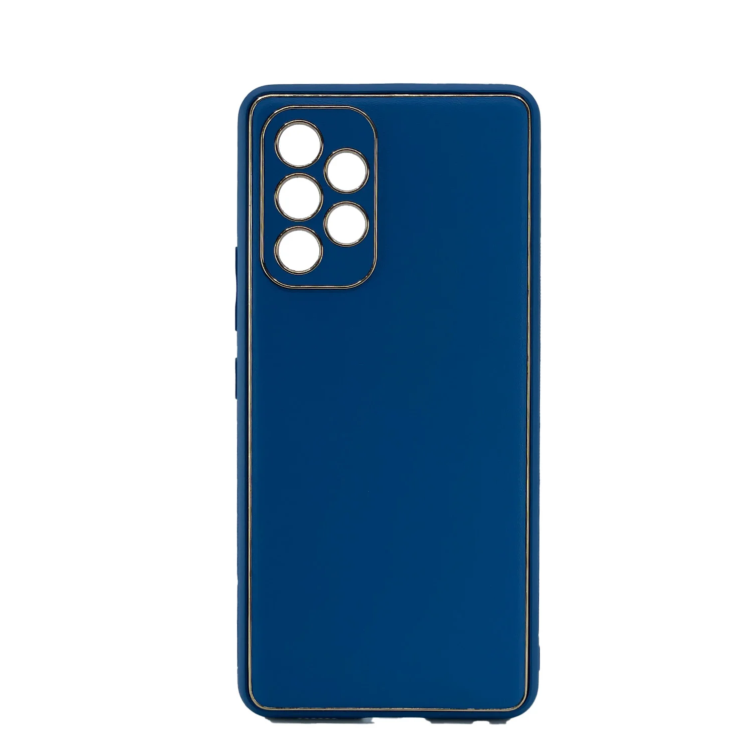 Nettech Samsung Galaxy A33 Uyumlu Coco Leather Seri Arka Koruma Kılıf (Lacivert) NT-99876