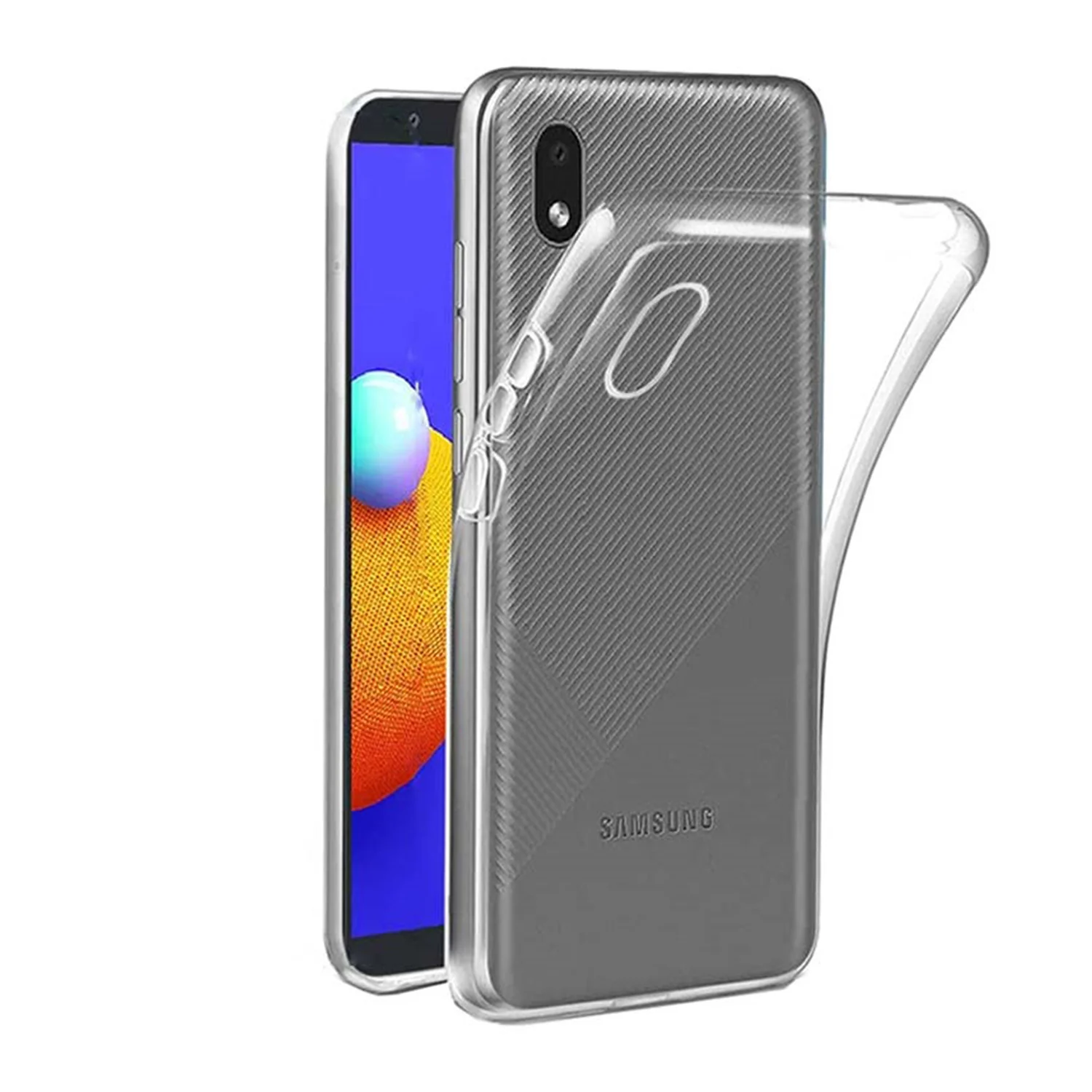 Nettech Samsung Galaxy M01 Core Uyumlu Tıpalı Şeffaf Seri Arka Koruma Kılıf (Şeffaf) NT-82274