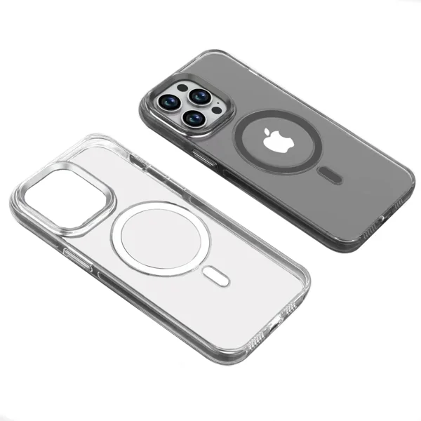 Apple iPhone 14 Pro Max Kılıf Zore Wireless Şarj Özellikli Şeffaf Efsane Kapak - Renksiz - 1