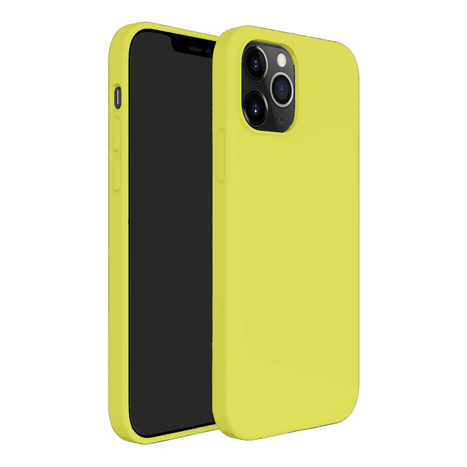 Nettech Apple iPhone 12 Pro Uyumlu Nano Arka Koruma Kılıf (Sarı) NT-83659