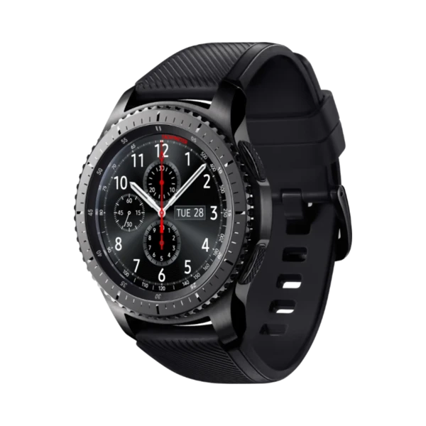 Samsung Gear S3 Frontier - Paslanmaz Çelik - 49mm - Bluetooth Wi-Fi - Siyah - 1