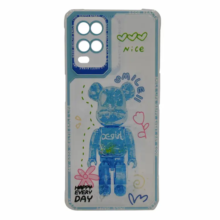 Nettech Oppo A54 Uyumlu Kristal Carachter Seri Arka Koruma Kılıf (Mavi) NT-94977