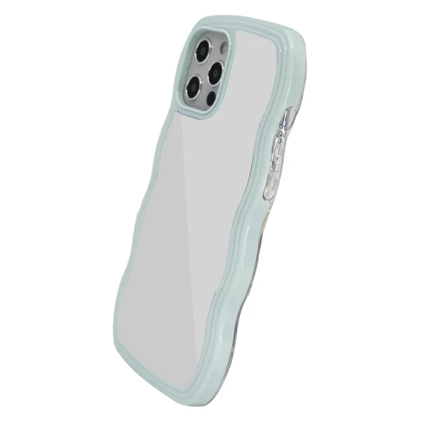 Nettech Apple iPhone 12 Pro Max Uyumlu Aynalı Seri Arka Koruma Kılıf (Turkuaz) NT-96279 - 2