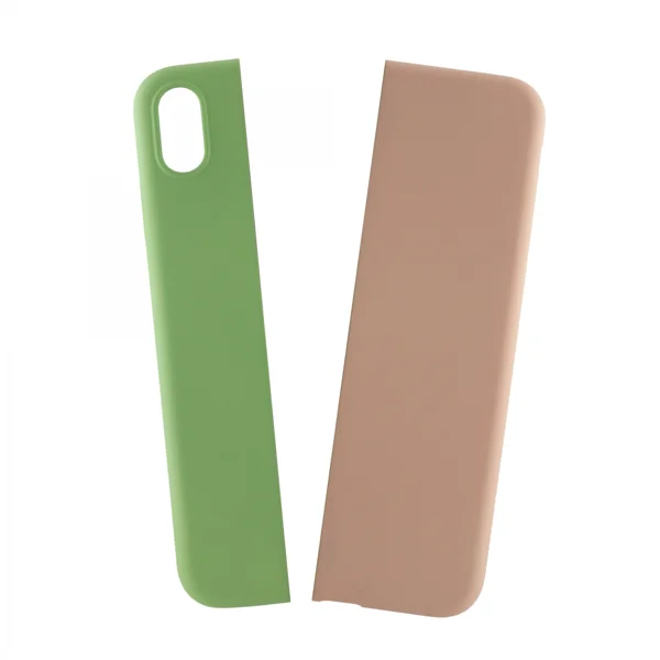 Nettech Apple iPhone XS Max Uyumlu Manyetik Nature Seri Arka Koruma Kılıf (Yeşil-Pembe) VR-19624 - 2
