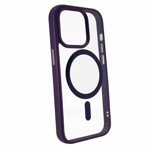 Nettech Apple iPhone 14 Pro Uyumlu Orjin Case MagSafe Manyetik Arka Koruma Kılıf (Mor) NT-96728 - 2