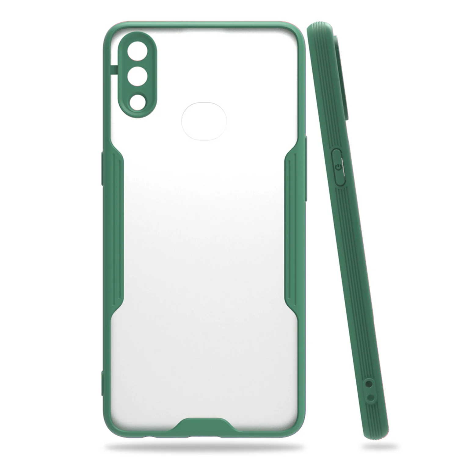 Nettech Samsung Galaxy A10S Uyumlu Platin Seri Arka Koruma Kılıf (Yeşil) NT-86310
