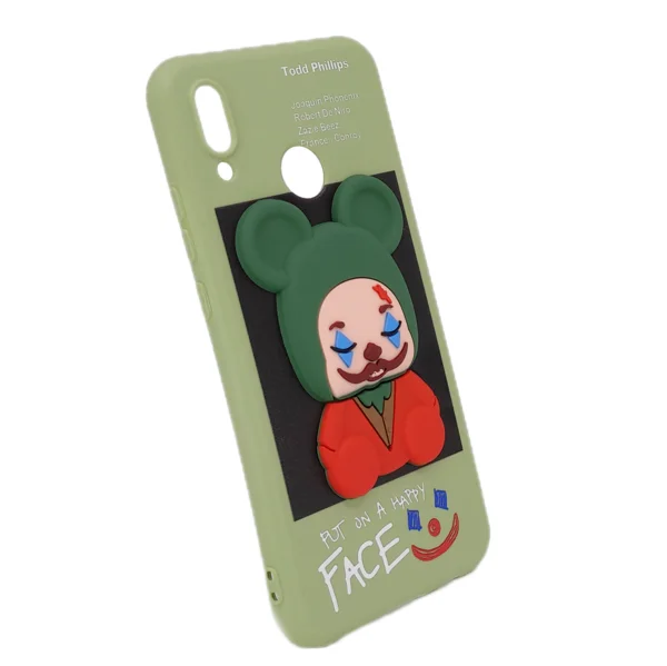 Nettech Huawei P20 Lite Uyumlu Three D Case Seri Arka Koruma Kılıf (Yeşil) NT-95112 - 2