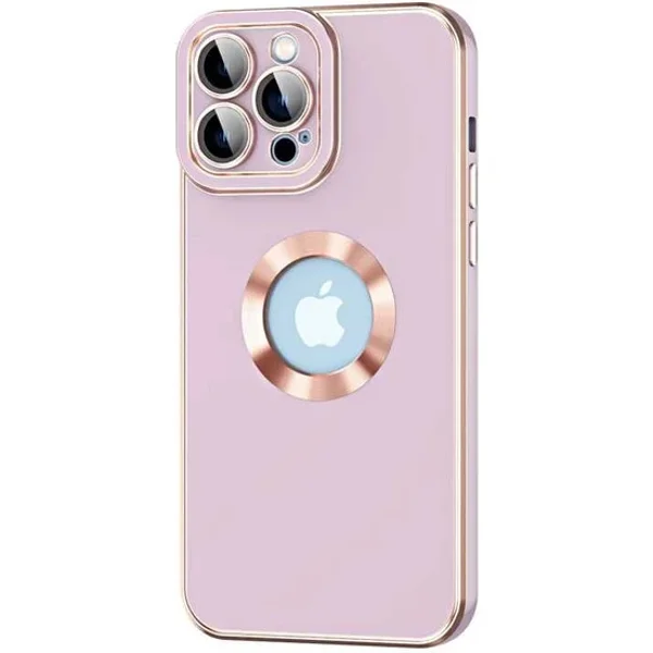 Nettech Apple iPhone 12 Pro Max Uyumlu Halkalı Logo Seri Arka Koruma Kılıf (Pembe) NT-97156 - 3