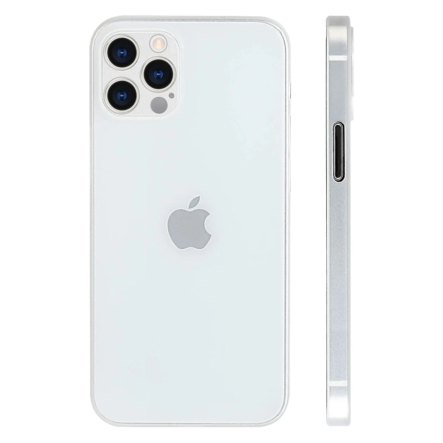 Nettech Apple iPhone 12 Pro Uyumlu Karbon Seri Arka Koruma Kılıf (Şeffaf) NT-85705