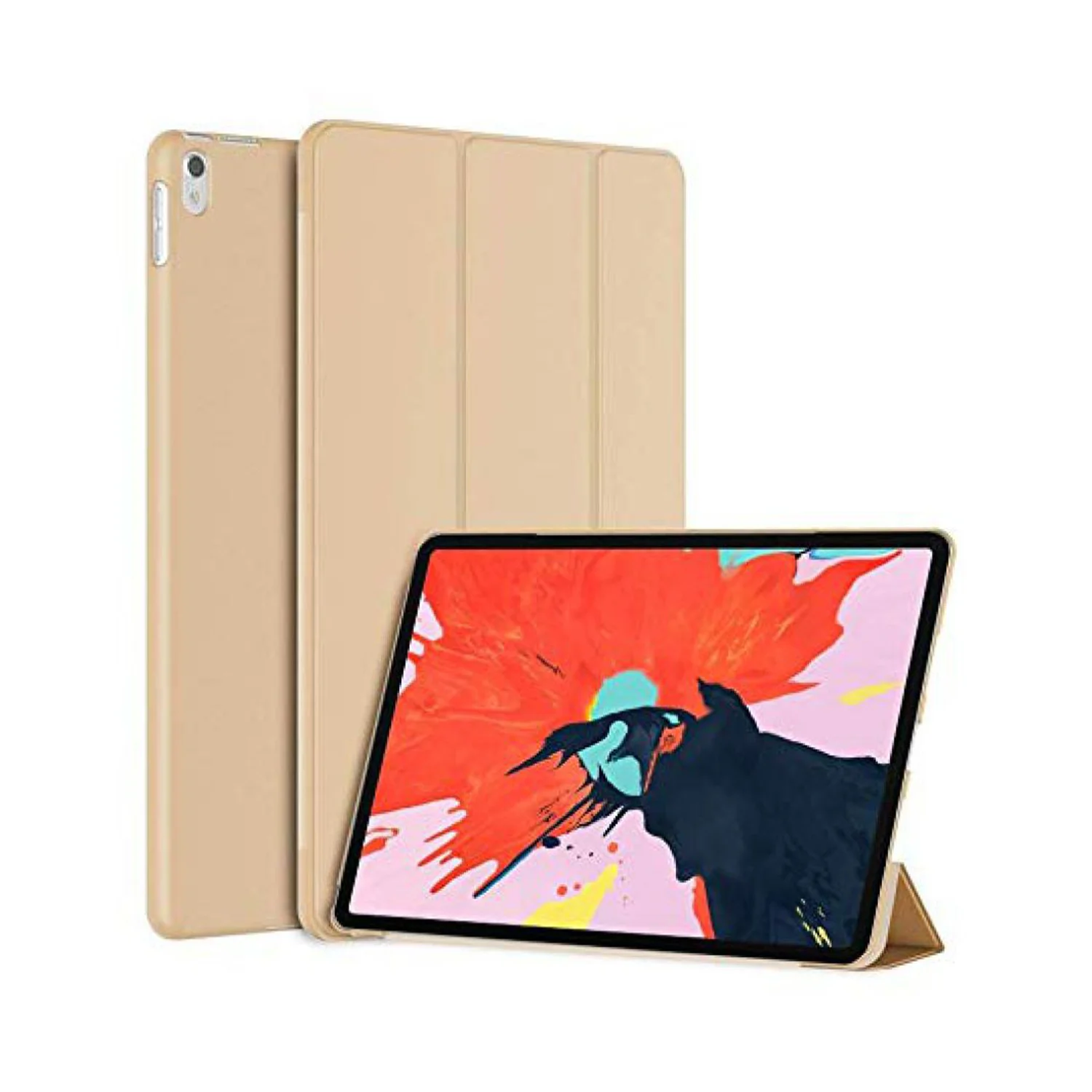 Nettech Apple iPad Pro 12.9 inç Uyumlu Flip Seri Kapaklı Kılıf (Gold) NT-80439