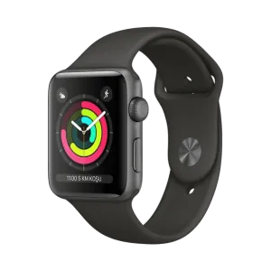 Apple Watch Series 3 - Alüminyum - 42mm - GPS - Gece yarısı