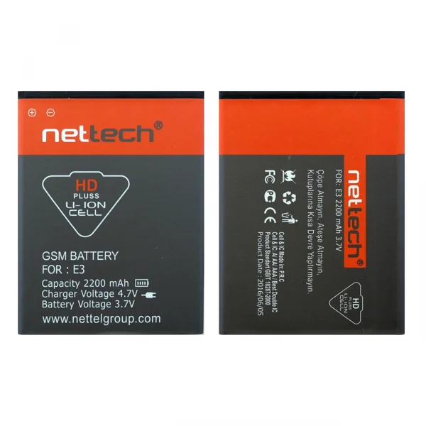 Teknonet General Mobile Discovery E3 Uyumlu Nettech 1200 MAh Batarya NT-10511 - 4