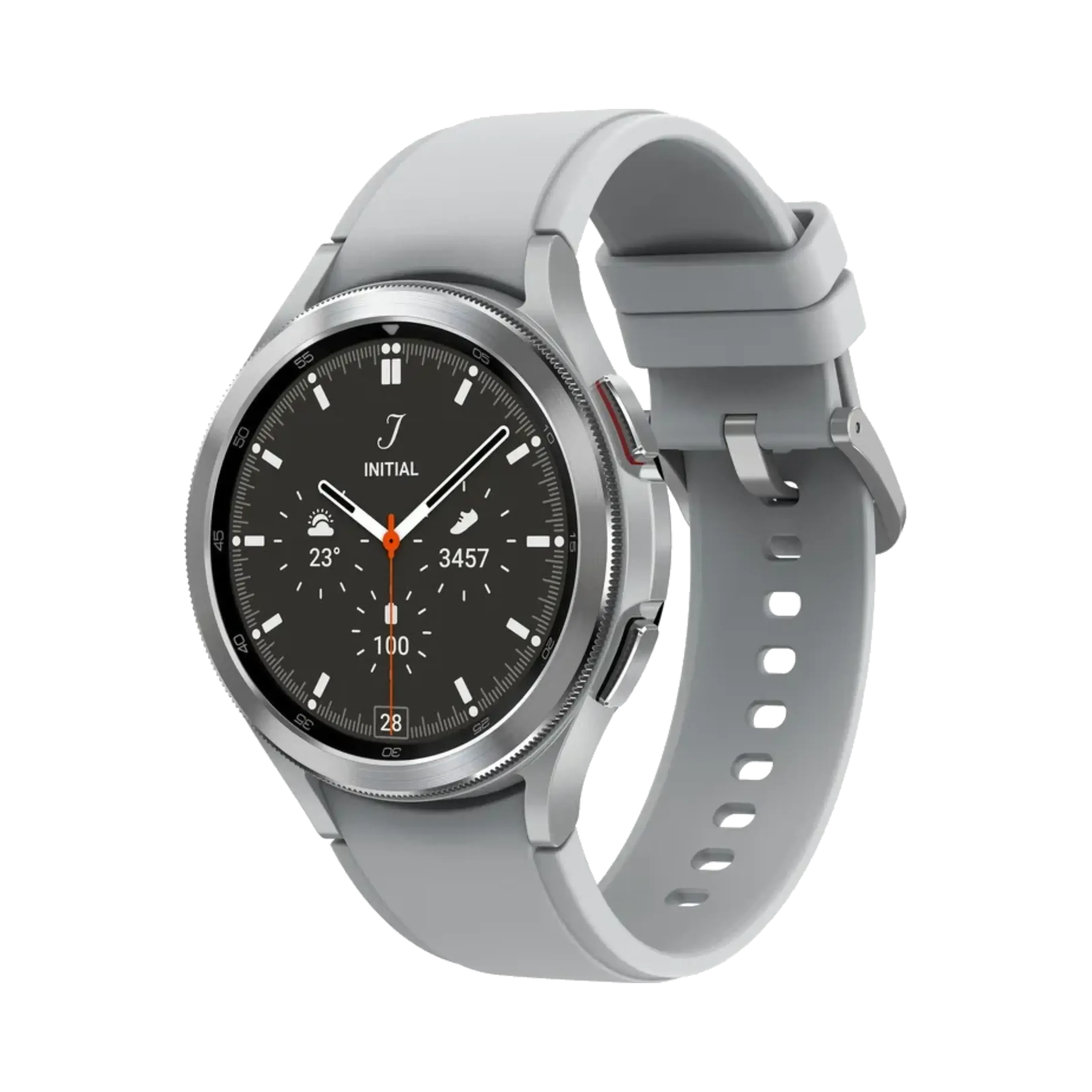 Samsung Galaxy Watch 4 Classic - Paslanmaz Çelik - 46 mm - Bluetooth Wi-Fi - Gümüş