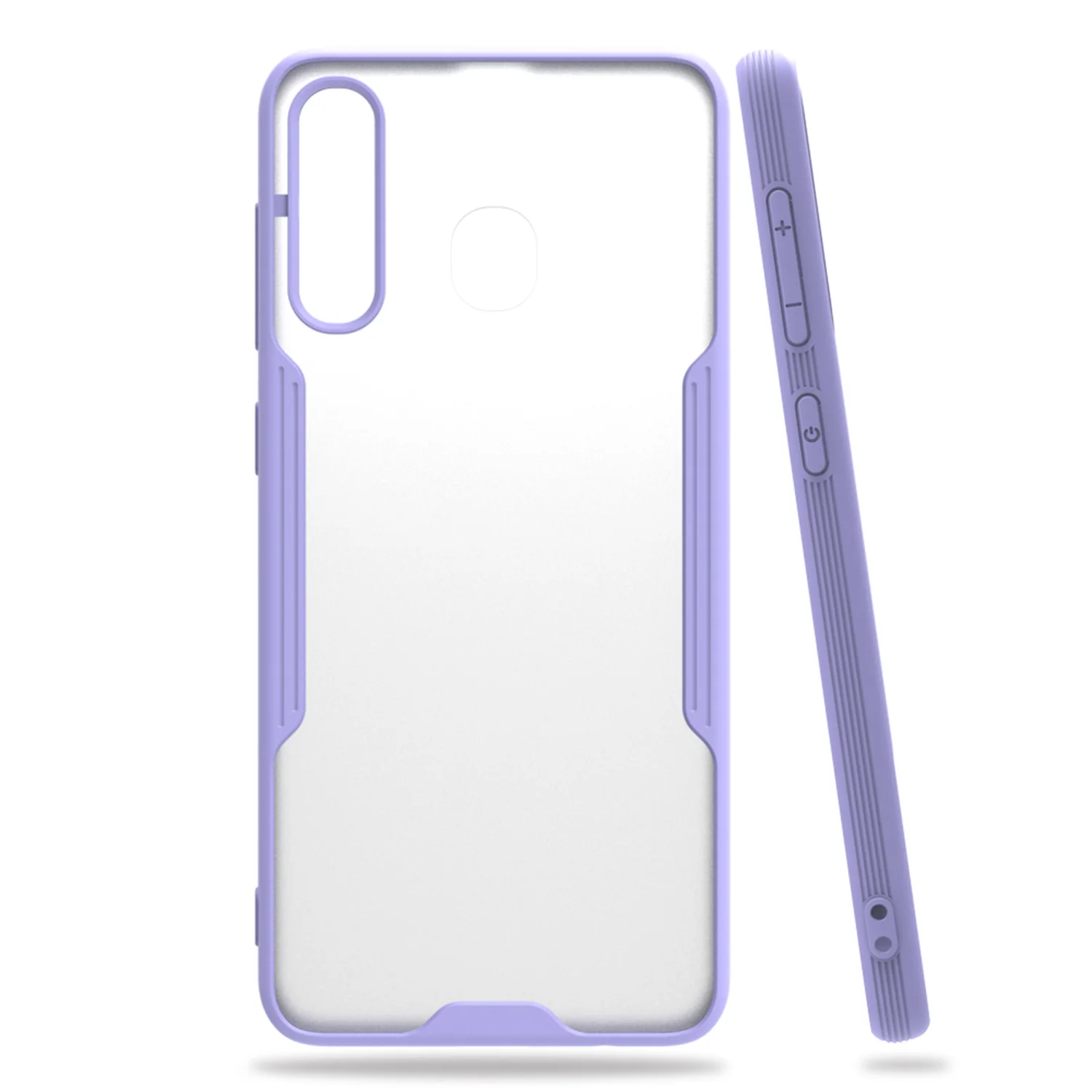 Nettech Samsung Galaxy A20 Uyumlu Platin Seri Arka Koruma Kılıf (Lila) NT-86596