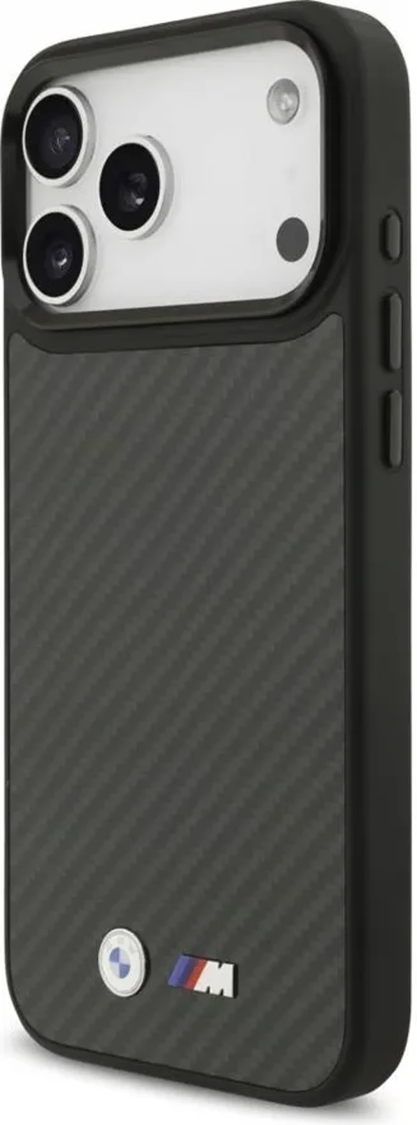 Apple iPhone 17 Pro Bmw M-Safeli Karbon Fiber Metal Logolu kılıf - 2