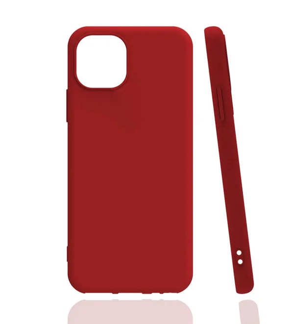 Apple iPhone 13 Kılıf Zore Biye Silikon - Kırmızı - 1