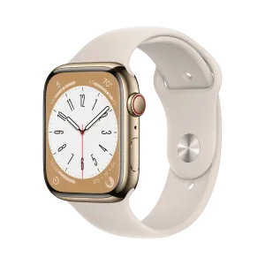 Apple Watch Series 8 - Paslanmaz Çelik - 45mm - Cellular - Altın