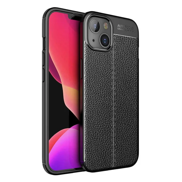 Apple iPhone 14 Kılıf Zore Niss Silikon Kapak - Siyah - 1