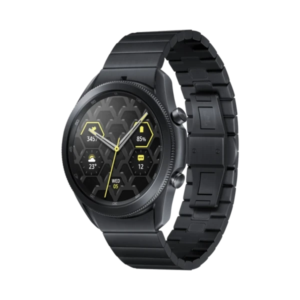 Samsung Galaxy Watch 3 - Titanyum - 45 mm - Bluetooth Wi-Fi - Siyah - 1