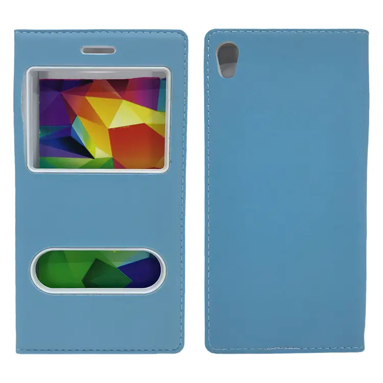 Nettech Sony Xperia XA Uyumlu Kapaklı Kılıf Kapaklı Kılıf (Mavi) VR-4903