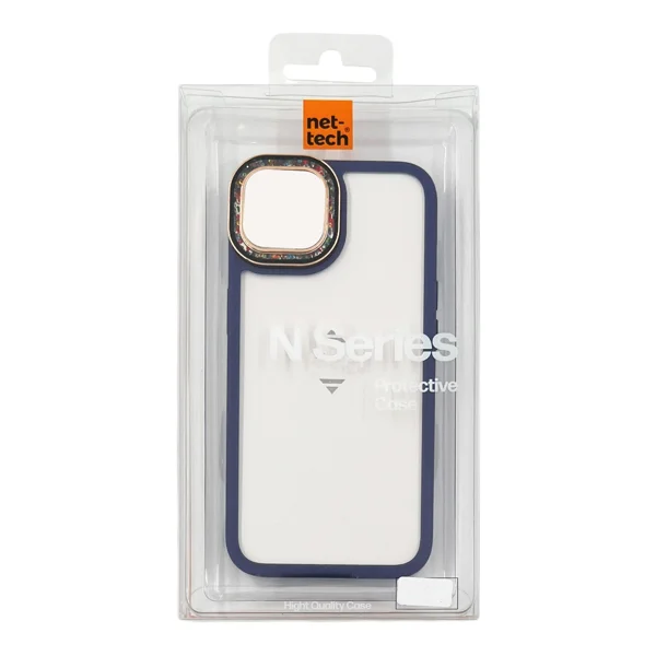 Nettech Apple iPhone 15 Uyumlu NT-N027 Diamond Arka Koruma Kılıf (Lacivert) NT-106931 - 3