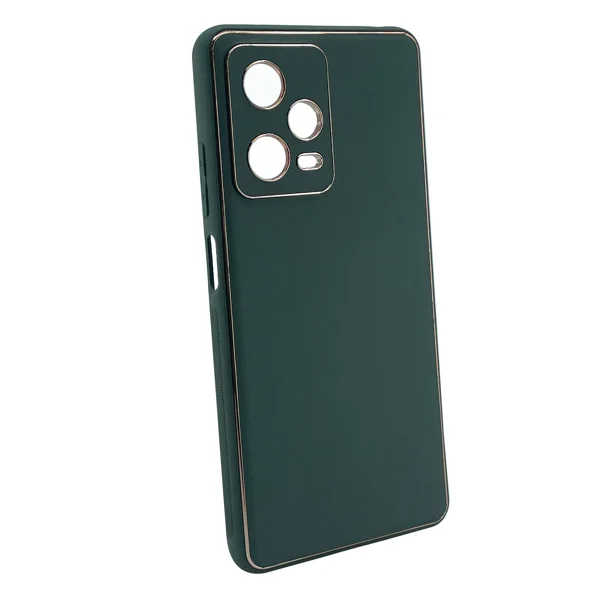 Nettech Xiaomi Redmi Note 12 Pro 4G Uyumlu Coco Leather Seri Arka Koruma Kılıf (Yeşil) NT-99948 - 2