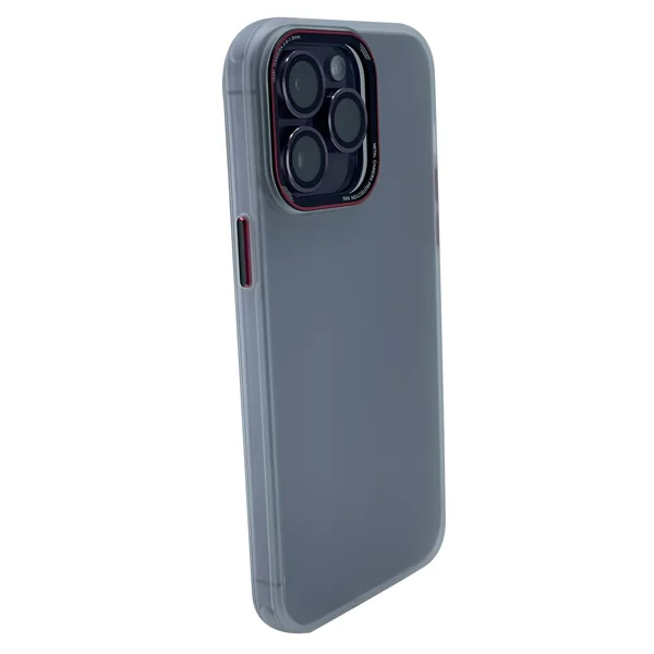 Nettech Apple iPhone 14 Pro Uyumlu Mika Renkli Çerçeveli Tuş Seri Arka Koruma Kılıf (Beyaz) NT-98999 - 2