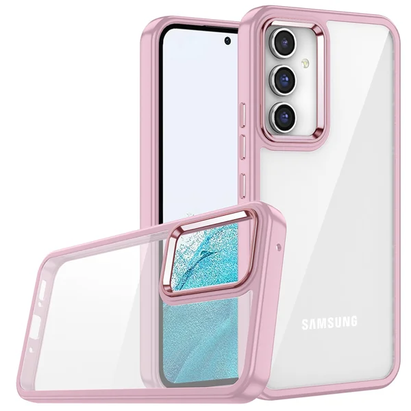 Galaxy A24 Kılıf Zore Flora Kapak - Rose Gold - 1