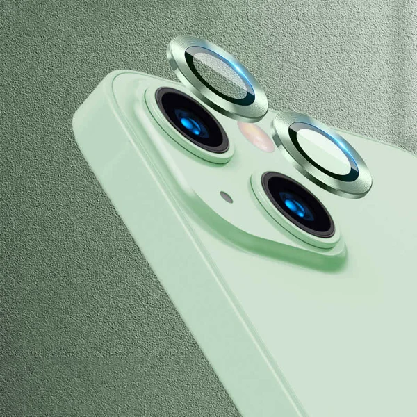 Apple iPhone 13 Zore CL-07 Kamera Lens Koruyucu - Açık Yeşil - 1