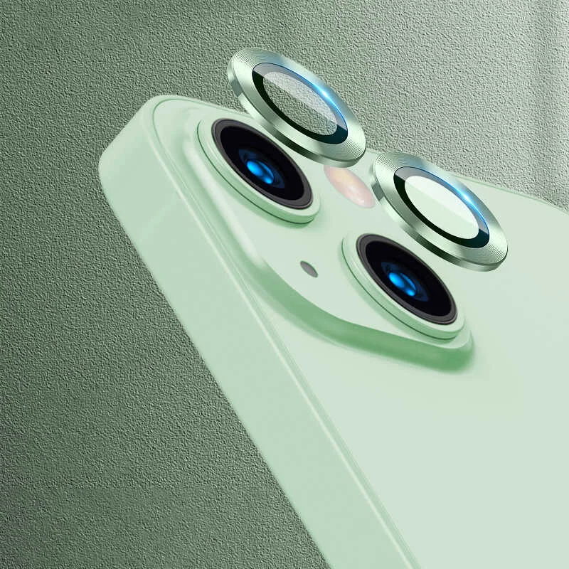 Apple iPhone 13 Zore CL-07 Kamera Lens Koruyucu - Açık Yeşil