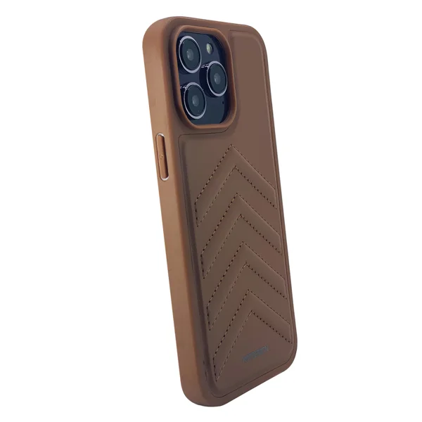 Nettech Apple iPhone 13 Pro Max Uyumlu Lynko Co Deri Seri Arka Koruma Kılıf (Kahverengi) NT-101712 - 2