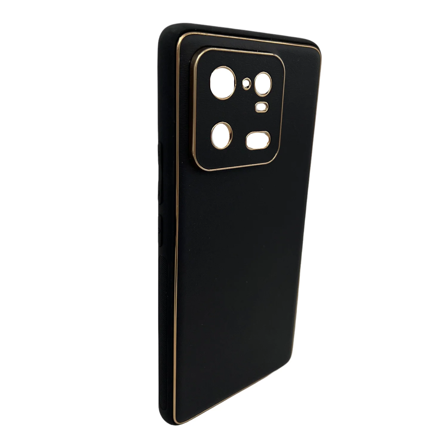 Nettech Xiaomi Mi 13 Pro Uyumlu Coco Leather Seri Arka Koruma Kılıf (Siyah) NT-106702