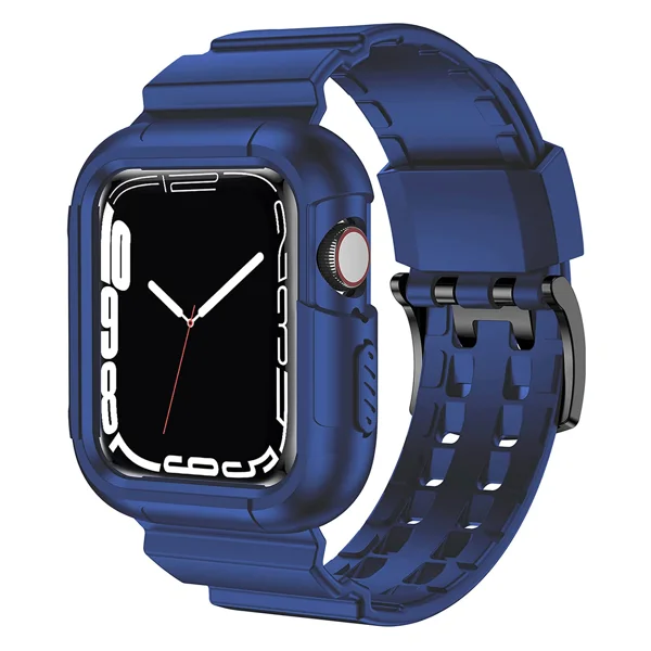 Nettech Apple Watch Seri 40/38 mm Uyumlu Entegre Kayış (Mavi) NT-92322 - 1