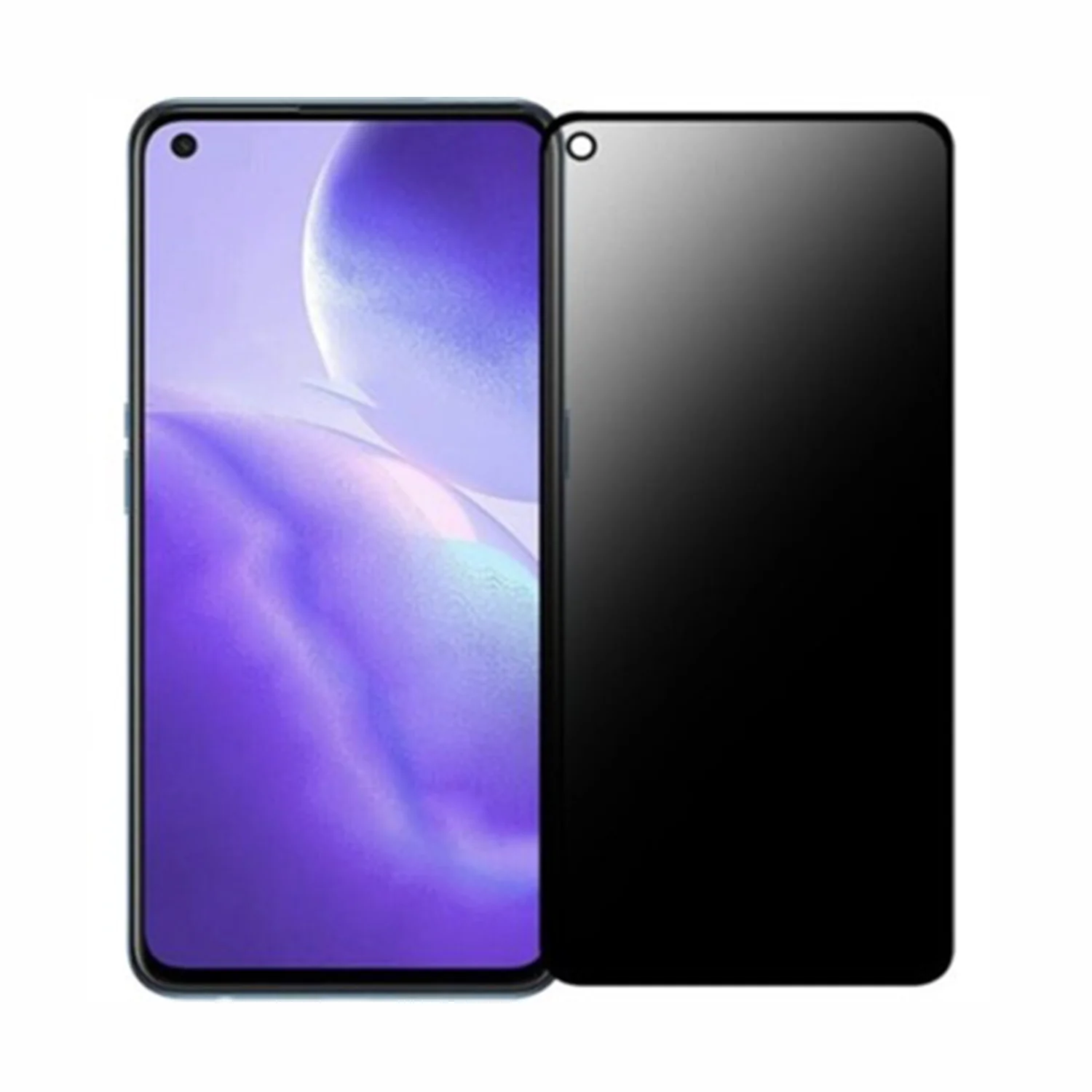 Nettech Oppo A55 Uyumlu Ön Koruma Hayalet Seramik Nano Ekran Koruyucu (Siyah) NT-95644