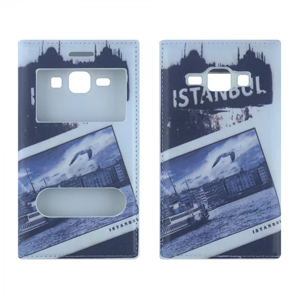 Nettech Samsung Galaxy J100 J1 Uyumlu Kapaklı Kılıf Kapaklı Kılıf (Desenli/Resimli) NT-5414 - 1