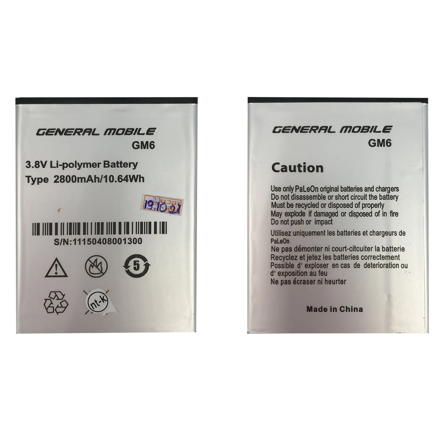 Teknonet General Mobile GM6 Uyumlu General Mobile G004 2800 MAh Batarya NT-19277