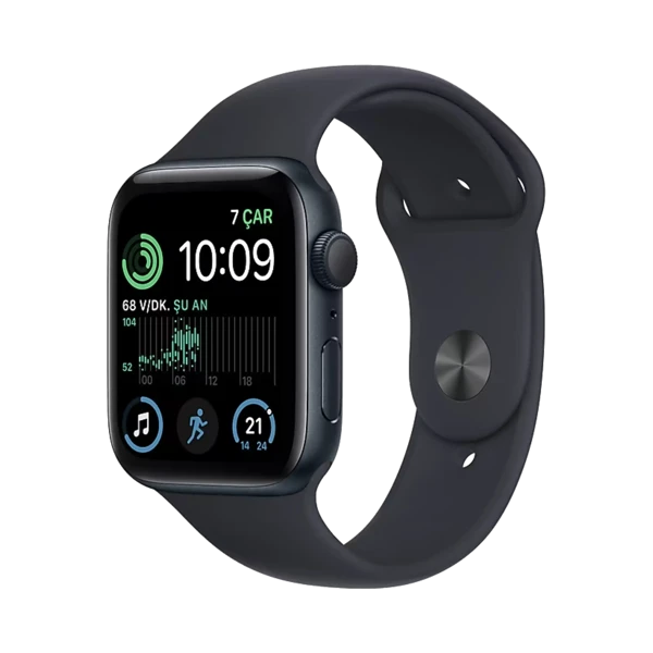 Apple Watch SE 2 - Alüminyum - 44mm - GPS - Gece Yarısı - 1
