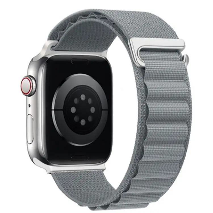 Nettech Apple Watch Series 41 mm Uyumlu Kumaş Kordon (Gri) NT-102991