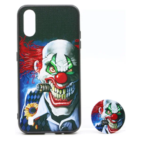 Nettech Samsung Galaxy A01 Uyumlu Desenli Popsocket Seri Arka Koruma Kılıf (Çeşitli Desen) NT-79702 - 2