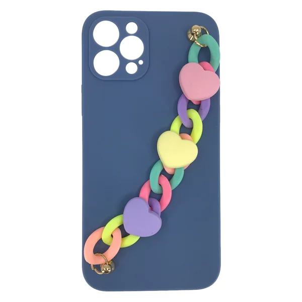 Nettech Apple iPhone 12 Pro Uyumlu Bilek Zincirli Arka Koruma Kılıf (Çeşitli Renk) NT-89919 - 3