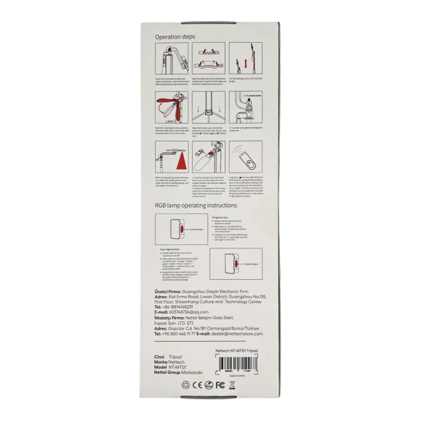 Nettech NT-MT01 Telefon Multi-Function Tripod Stand (Siyah) NT-106750 - 3
