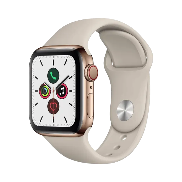 Apple Watch Series 5 - Paslanmaz Çelik - 40mm - Cellular - Altın