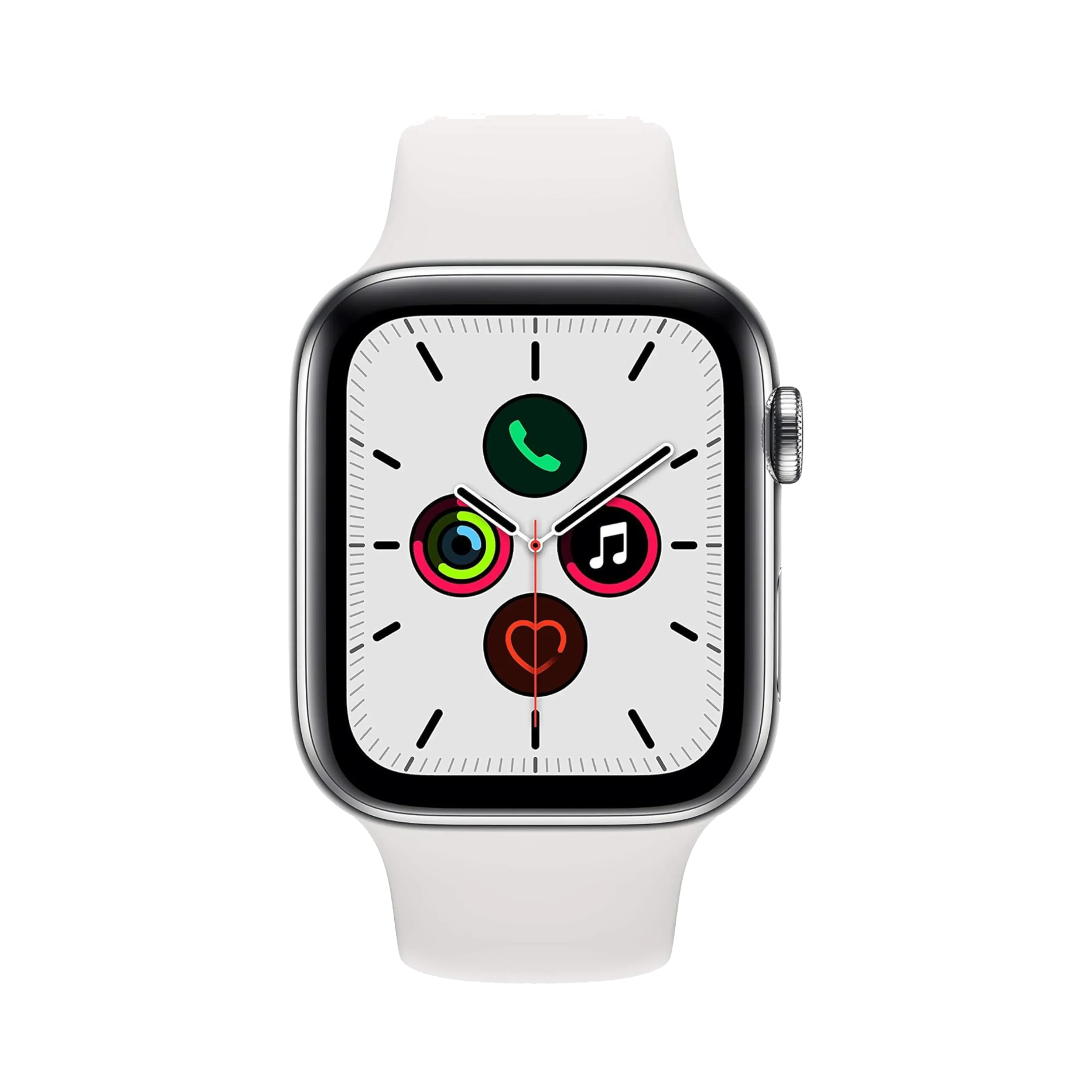 Apple Watch Series 5 - Paslanmaz Çelik - 44mm - Cellular - Gümüş