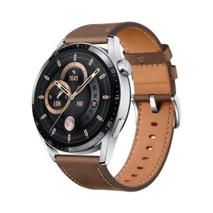 Huawei Watch GT3 Classic - Paslanmaz Çelik - 46mm - GPS - Kahverengi