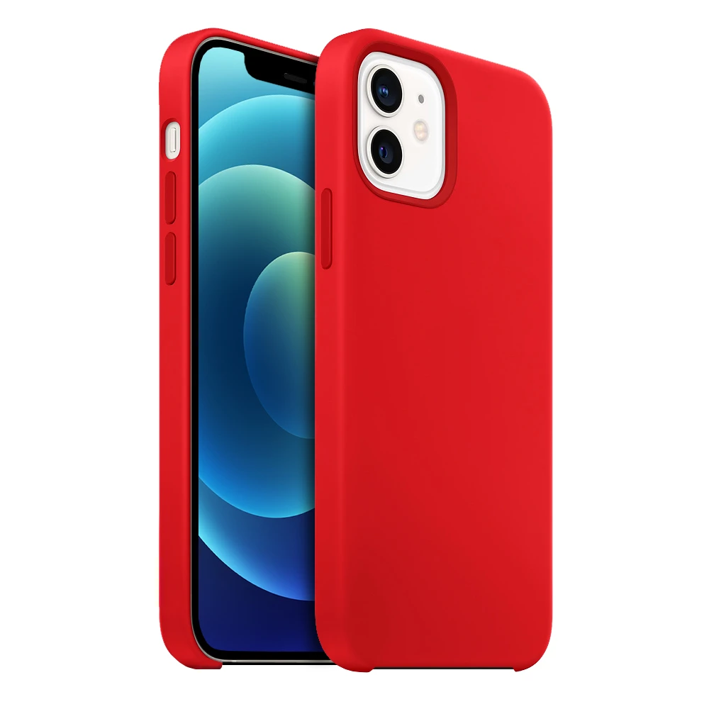Buff İPhone 12 Mini Rubber Fit Kılıf Red