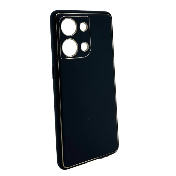 Nettech Oppo Reno 9 Uyumlu Coco Leather Seri Arka Koruma Kılıf (Siyah) NT-99776 - 2